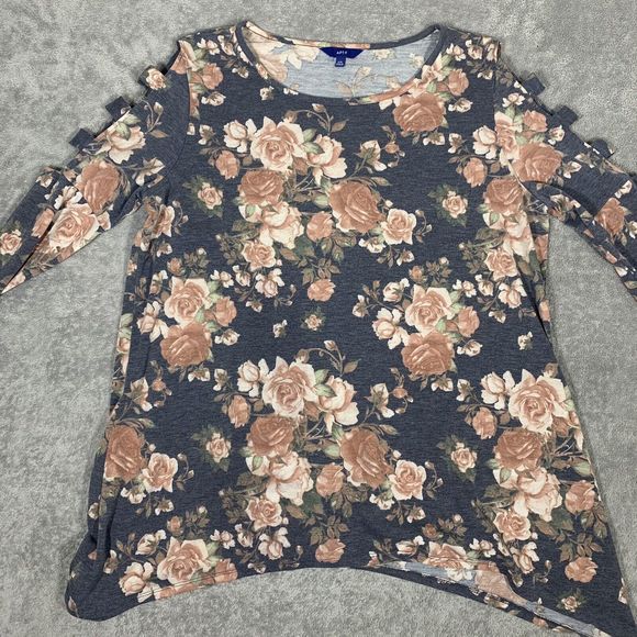 Apt. 9 Floral Victorian Pattern Sway Blouse Plus Size XXL Women’s - Picture 5 of 12